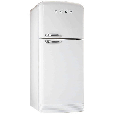 Smeg FAB50B Fridge Freezer, A+ Energy Rating, 80cm Wide, White Smeg FAB50B Fridge Freezer, A+ Energy Rating, 80cm Wide, White